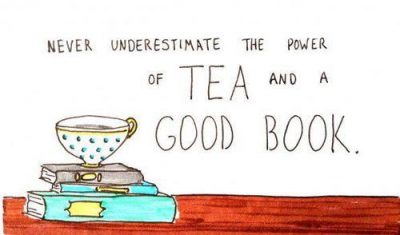 Chutný čaj a dobrá kniha, čo je viac?