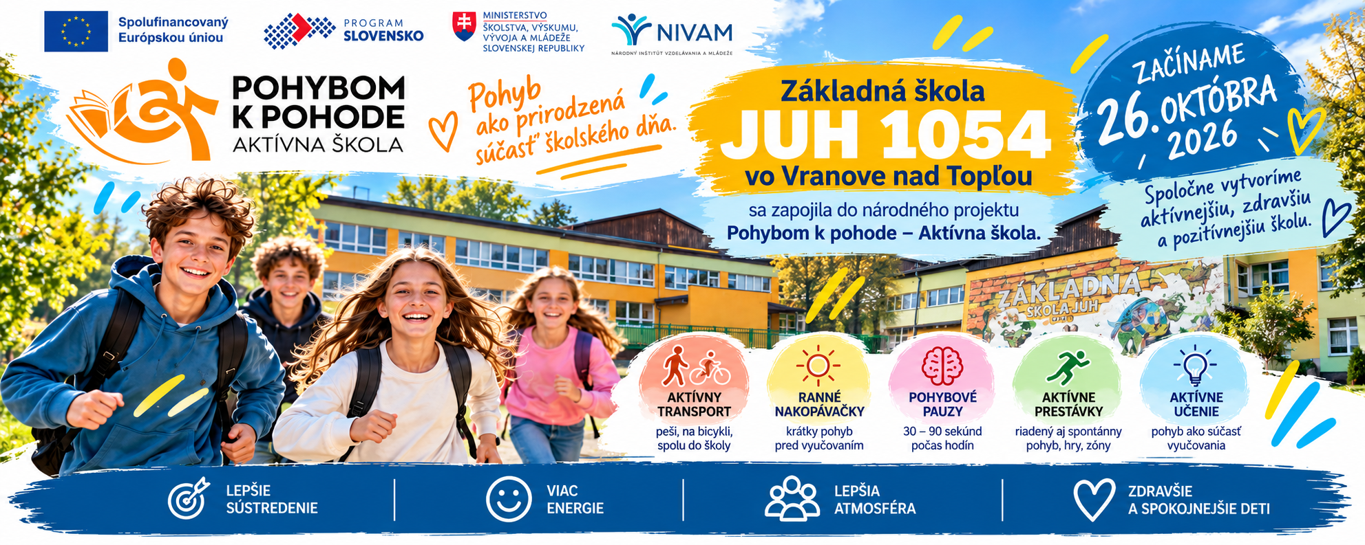 POHYBOM K POHODE – AKTÍVNA ŠKOLA